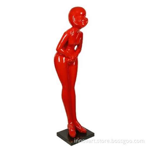contemporary resin statue,indoor resin sculpture